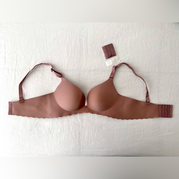 NWOT Women Push-Up Comfort NoWire Bra Seamless No Show Bra Seamless Bralette 34C - Picture 4 of 9